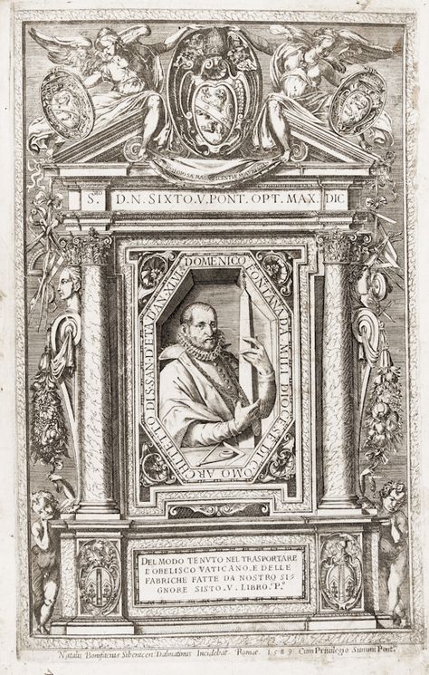 Fontana, D., 1590. Della Trasportatione dellâObelisco Vaticano, Roma, D. Basa
